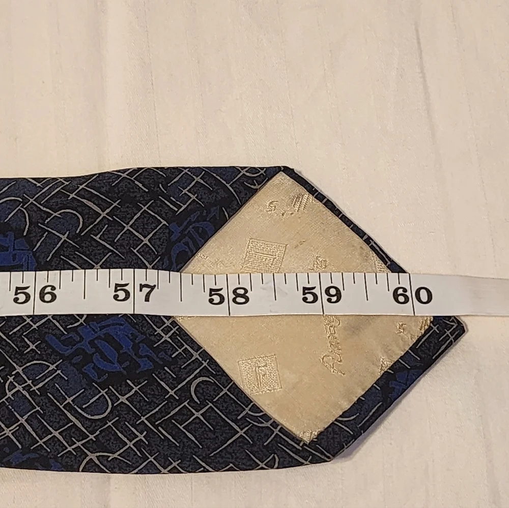 Fumagalli's 100% Silk Blue and Black Men's Tie